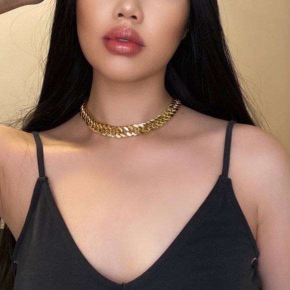 NEW Gold Unisex Cuban Link Chain Necklace - Picture 7 of 8